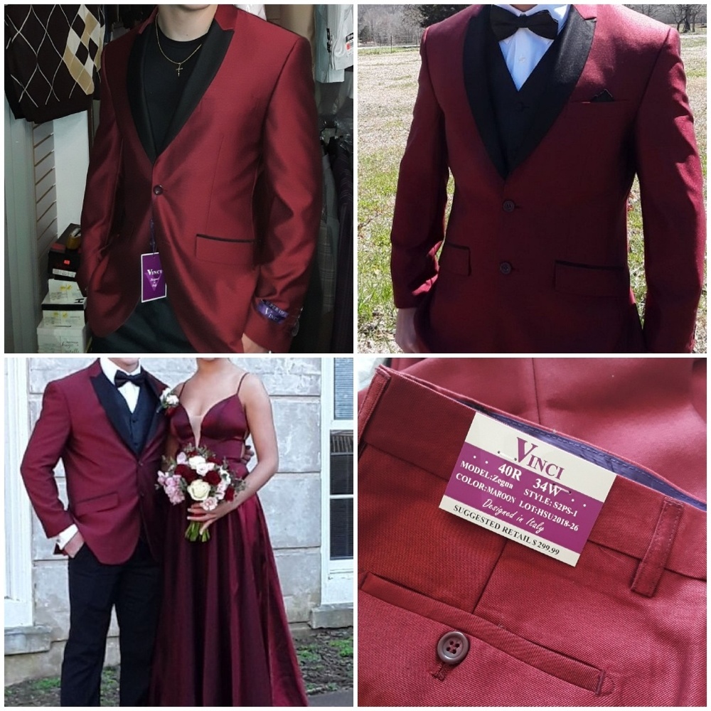 Maroon tuxedo/suit